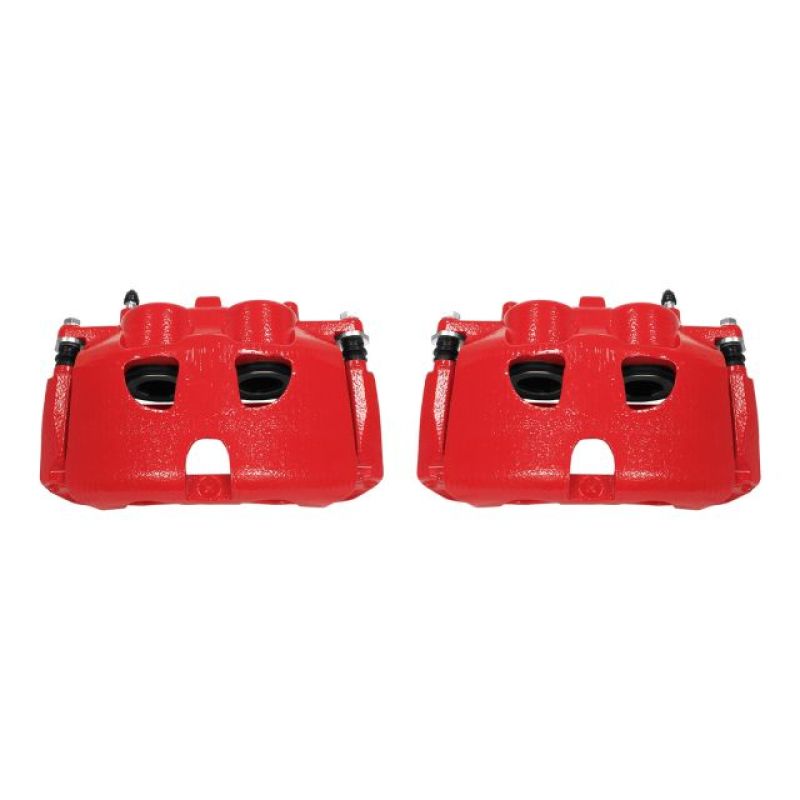 Power Stop 10-17 Ford Expedition Front Red Calipers w/Brackets - Pair - eliteracefab.com