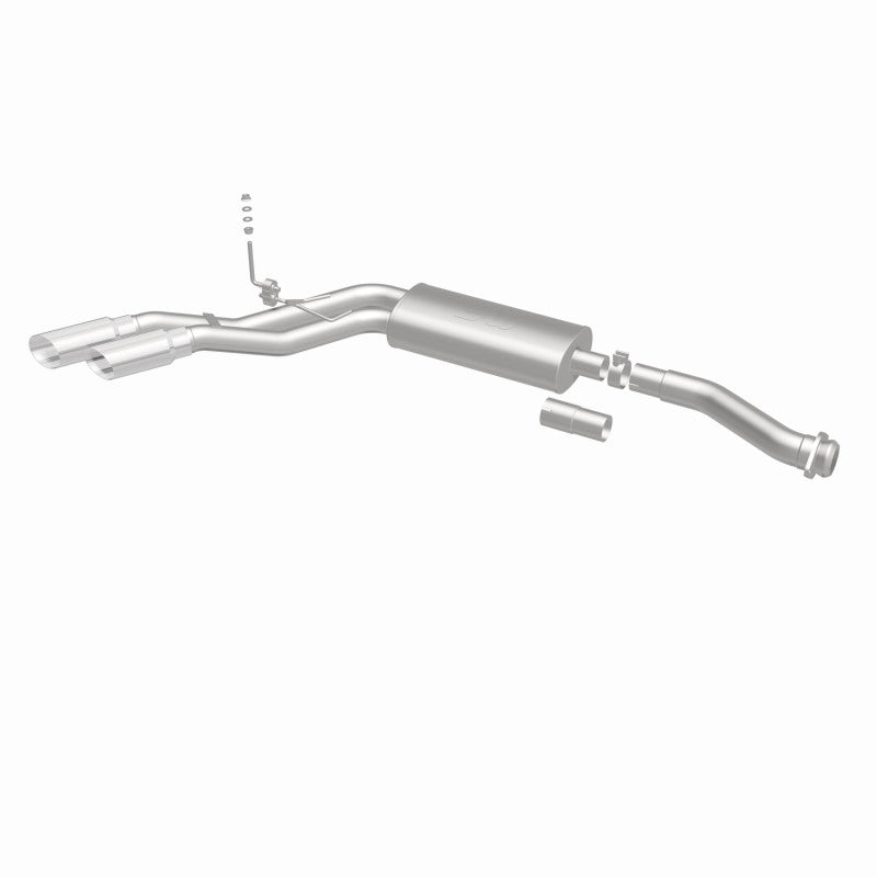 MagnaFlow 11-13 Ford F-150 Pickup Dual Same Side Before P/S Rear Tire Stainless CatBack Perf Exhaust Magnaflow