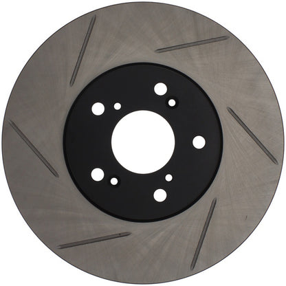 StopTech Power Slot Slotted 99-08 Acura TL (STD Caliper) / 01-03 CL / 04-09 TSX Front Right Rotor - eliteracefab.com