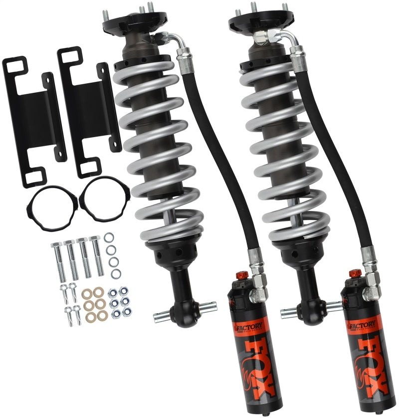 Fox 2019+ Ford Ranger 2.5 Factory Series 2-3in Front Coilover Reservoir Shock (Pair) - Adjustable - eliteracefab.com