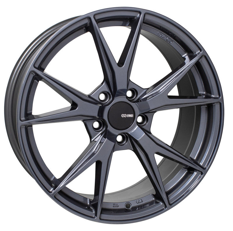 Enkei Phoenix 18x8 35mm Offset 5x120 72.6mm Bore Blue Gunmetal Wheel Enkei