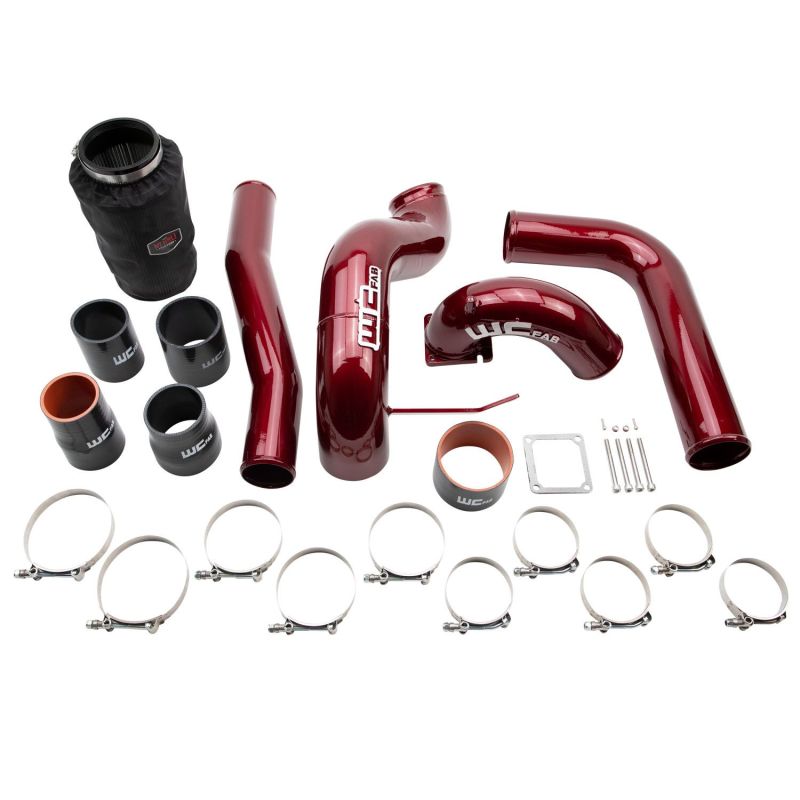 Wehrli 03-07 Dodge 5.9L Cummins High Flow Intake Bundle Kit - WCFab Red - eliteracefab.com