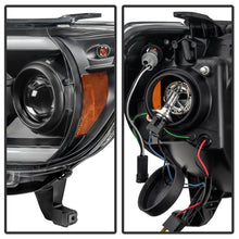 Load image into Gallery viewer, Spyder Toyota Tacoma 12-15 Projector Headlights Light Bar DRL Black PRO-YD-TT12-LBDRL-BK - eliteracefab.com