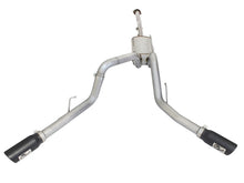 Load image into Gallery viewer, aFe MACHForce XP Exhaust 3in SS Dual Side Exit CB w/ Black Tips 15 Ford F150 Ecoboost V6-2.7L/3.5L - eliteracefab.com