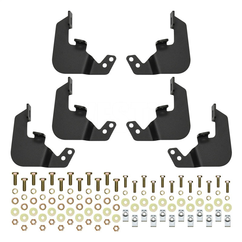 Westin Outlaw Drop Nerf Bars Textured Black - 20-14015