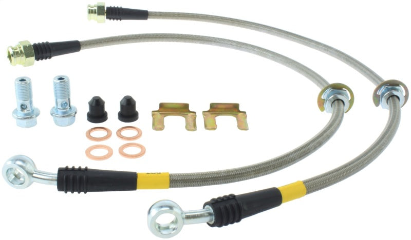 StopTech 02-07 WRX Stainless Steel Rear Brake Lines - eliteracefab.com