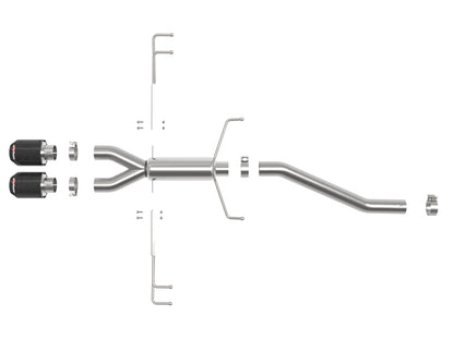 aFe Takeda 2.5in 304SS Axle-Back Exhaust System 17-19 Honda Civic Type R L4-2.0L (t) aFe