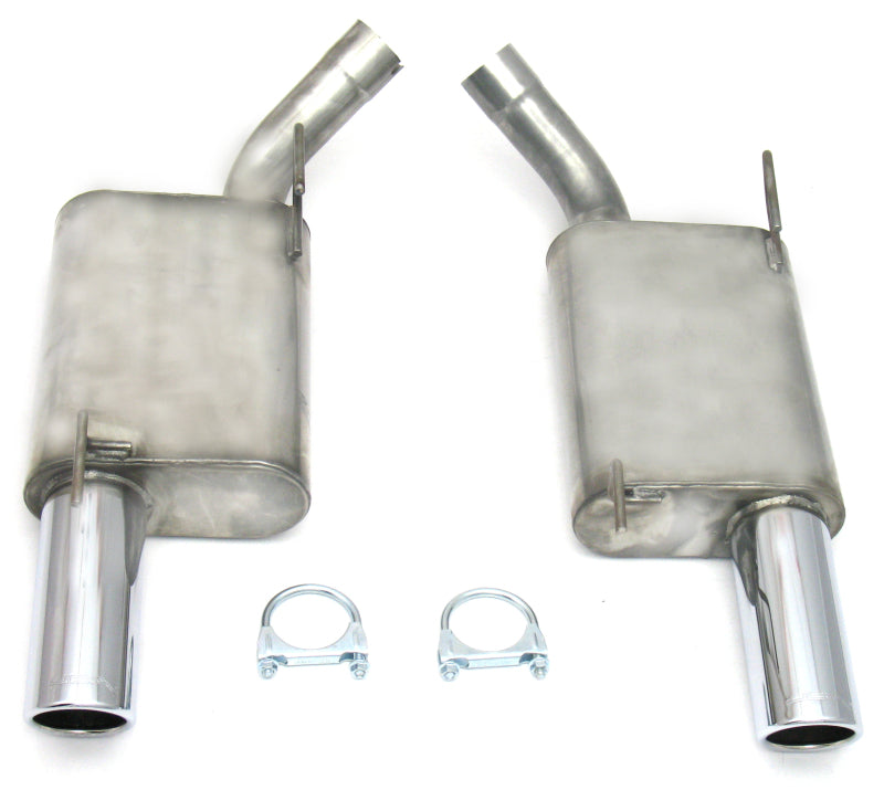 JBA 07-10 Ford Mustang GT/GT500 4.6L/5.4L 409SS Dual 3.5in Rear Exit Axle Back Exhaust JBA