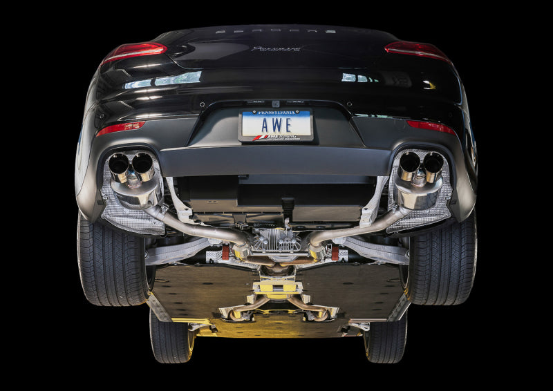 AWE Tuning Panamera 2/4 Touring Edition Exhaust (2014+) - w/Chrome Silver Tips AWE Tuning