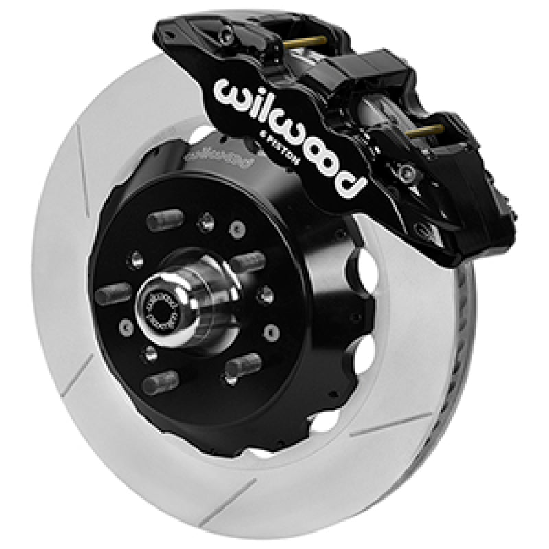 Wilwood Forged 6 Piston Superlite Caliper, GT 72 Vane Vented Spec37 Slotted Rotor - 14.00x1.25 Wilwood