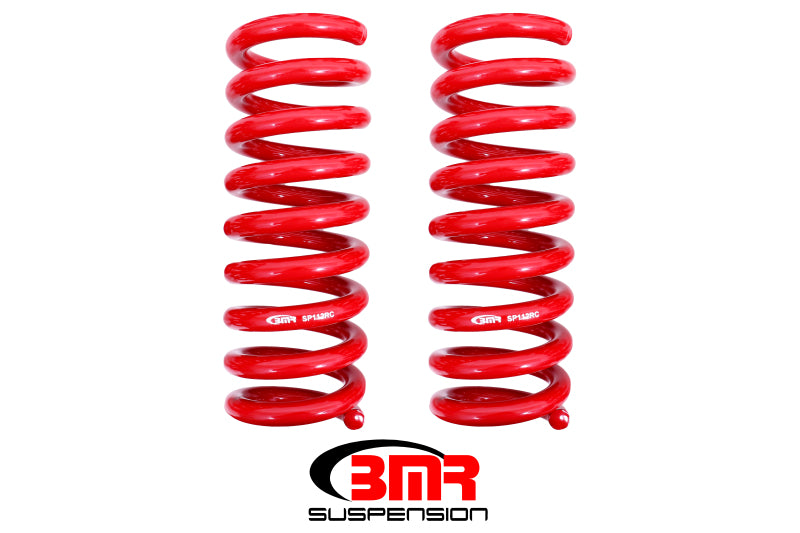 BMR 08-18 DODGE CHALLENGER REAR LOWERING SPRINGS 1.25IN DROP PERFORMANCE VERSION - RED - eliteracefab.com