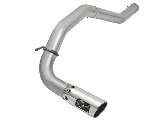 aFe Atlas Exhaust 5in DPF-Back Al Steel 2016 Nissan Titan XD V8-5.0L Polished Tip aFe