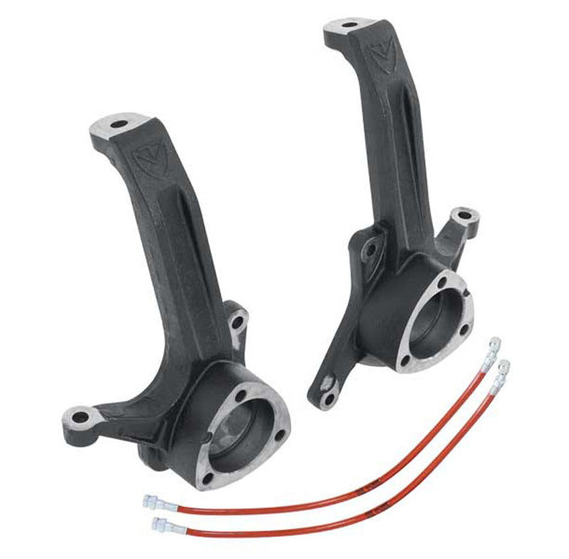 MaxTrac 03-08 Dodge RAM 2500/3500 2WD 3.5in Front Lift Spindles w/Extended DOT Compliant Brake Lines - eliteracefab.com