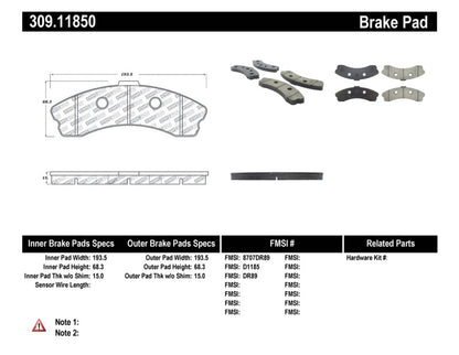 StopTech Performance 06-09 Chevrolet Corvette Z06 Front Brake Pads - eliteracefab.com