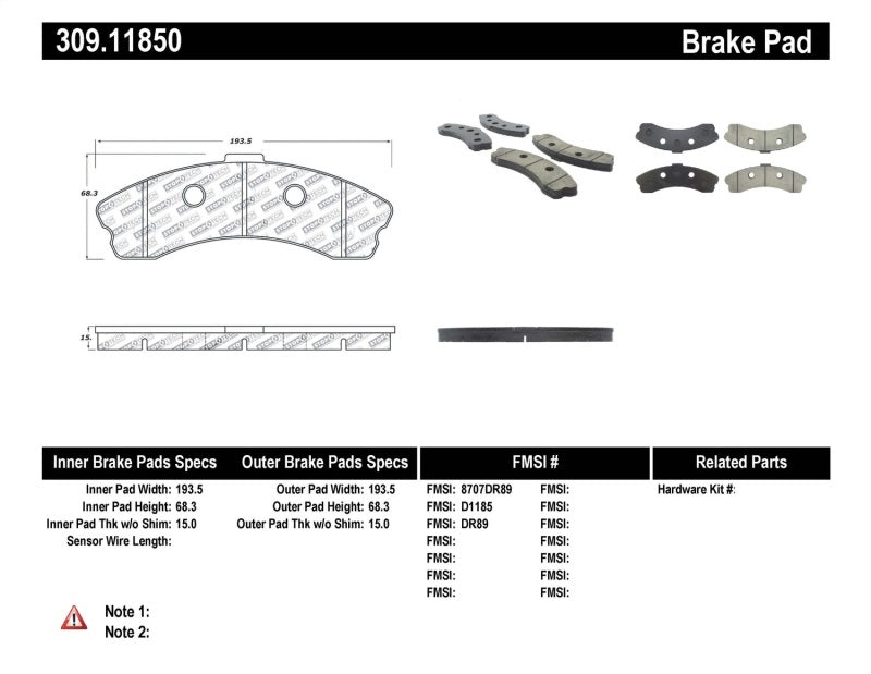 StopTech Performance 06-09 Chevrolet Corvette Z06 Front Brake Pads - eliteracefab.com