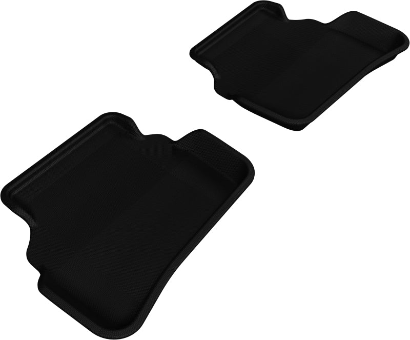 3D MAXpider L1MB00921509 2008-2014 Mercedes-Benz C-Class Sedan W204 Kagu 2nd Row Floormats - Black 3D MAXpider