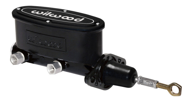 Wilwood High Volume Tandem M/C - 7/8in Bore Black-W/Pushrod - Early Mustang Wilwood