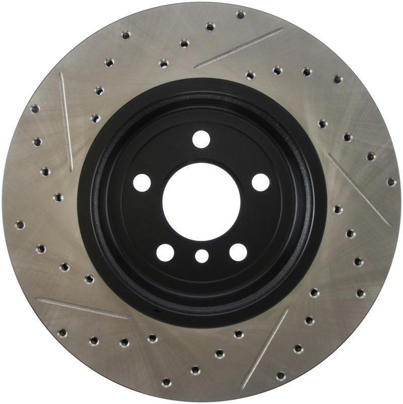 STOPTECH 2011-2013 BMW 535I / 2012-2016 BMW 640I SLOTTED & DRILLED FRONT LEFT BRAKE ROTOR, 127.34124L - eliteracefab.com