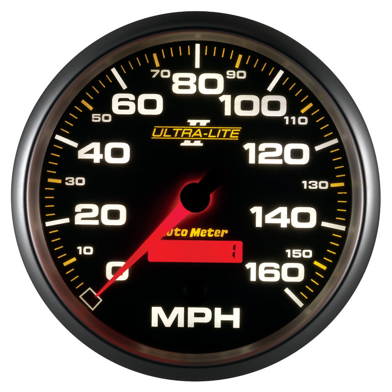 Autometer Ultra-Lite II 5 Inch 160 MPH FSE Programmable Speedometer 4989