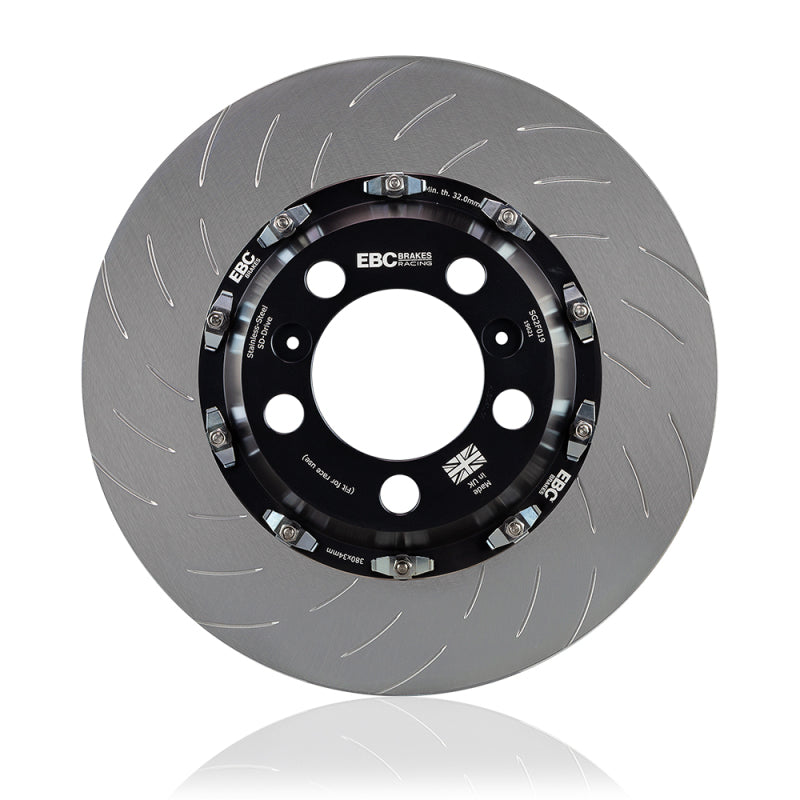 EBC Racing 2015+ Ford Mustang 5.0L (6th Gen) 2 Piece Floating Conversion SG Racing Front Rotors EBC