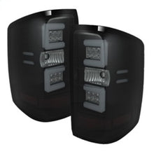 Load image into Gallery viewer, Spyder 14-18 Chevy 1500 / 15-19 GMC 3500 Dually / Bar LED Tail Lights Blk Smke ALT-YD-CS14-LBLED-BSM - eliteracefab.com