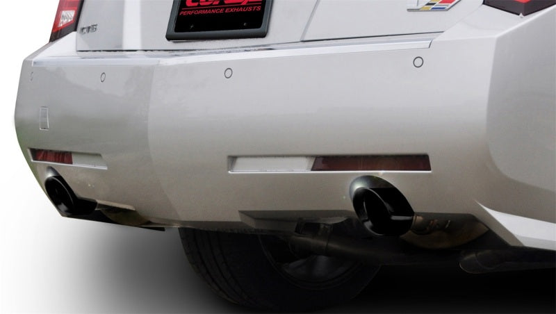 Corsa 11-13 Cadillac CTS Wagon V 6.2L V8 Black Sport Axle-Back Exhaust CORSA Performance