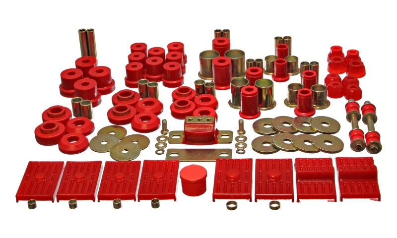 Energy Suspension 76-79 Firebird / 75-79 Nova Red Hyper-flex Master Bushing Set - eliteracefab.com