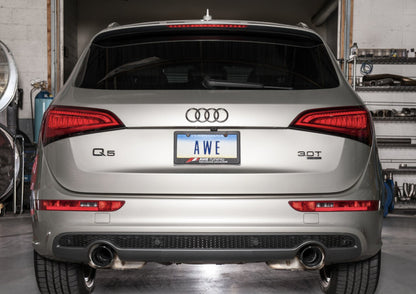 AWE Tuning Audi 8R Q5 3.0T Touring Edition Exhaust Dual Outlet Diamond Black Tips AWE Tuning
