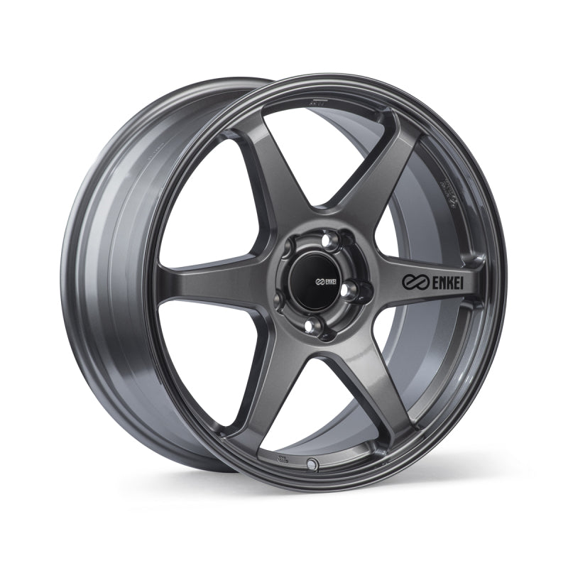 Enkei T6R 18x9.5 38mm Offset 5x114.3 Bolt Pattern 72.6 Bore Matte Gunmetal Wheel - eliteracefab.com