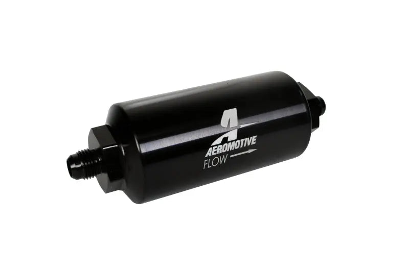 Aeromotive Fuel Filter 10 Micron AN-06 Male Microglass Black - eliteracefab.com