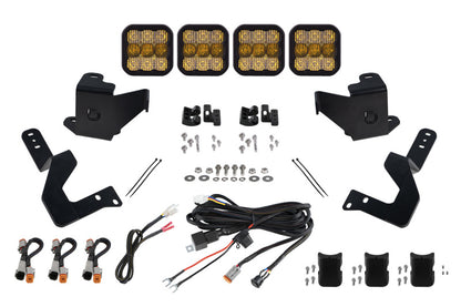 Diode Dynamics DD7410 SS5 Pro yellow CrossLink grille lightbar kit for 2022-2026 Toyota Tundra