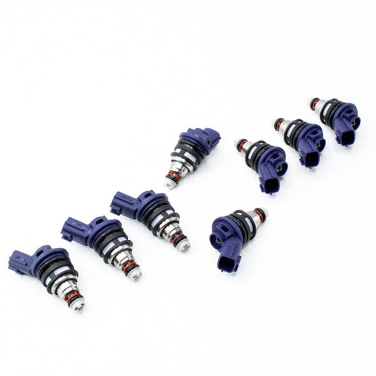 DeatschWerks 370cc matched side feed fuel injector set for 1994-1999 Nissan Q45