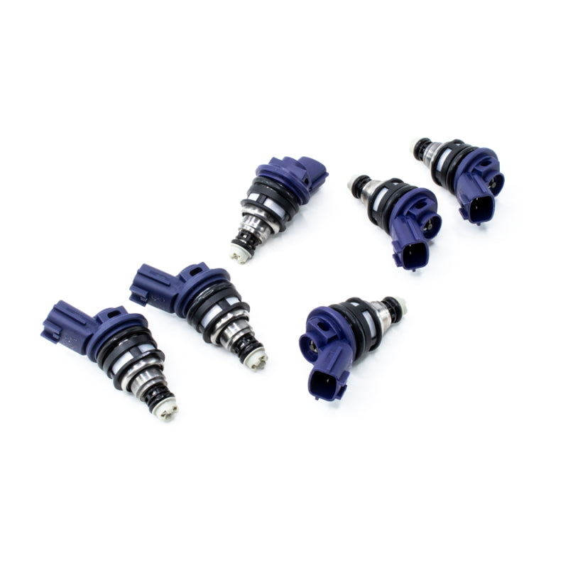 DeatschWerks 550cc JECS side-feed fuel injector set for Nissan 300ZX and Skyline RB25DET