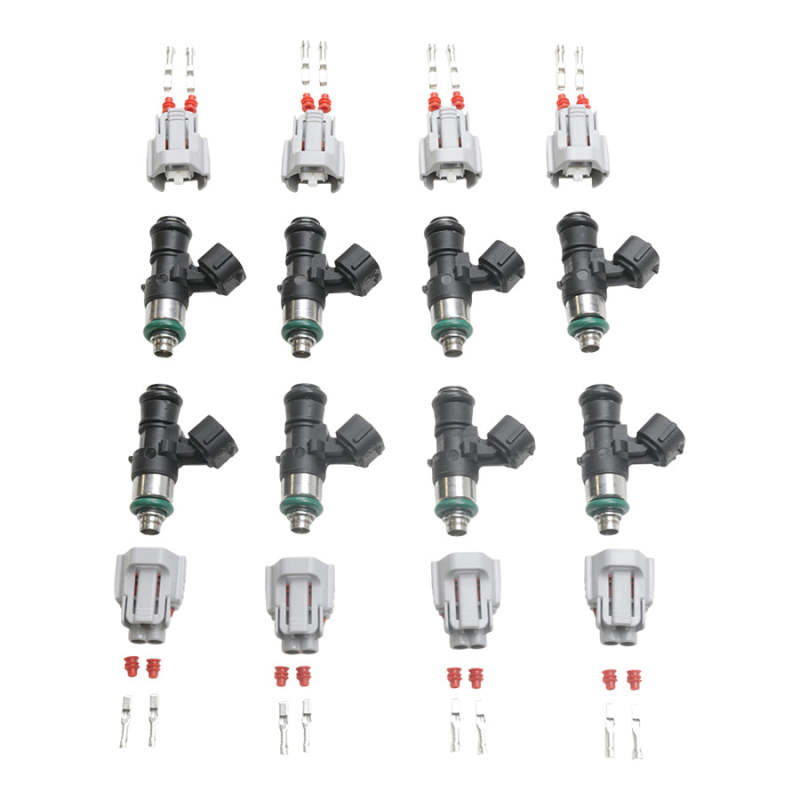 DeatschWerks 2200cc matched set of 8 fuel injectors for FiTech Go EFI 8 and Holley Sniper TBI units