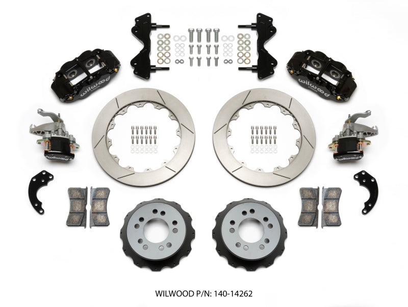 Wilwood Narrow Superlite 4R / MC4 Rear Kit 12.88 Currie Pro-Tour Unit Bearing Floater Wilwood