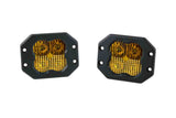 Diode Dynamics SS3 LED Pod Sport - Yellow Combo Flush (Pair)