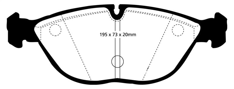 EBC 04-06 Audi TT Quattro 3.2 Yellowstuff Front Brake Pads - eliteracefab.com