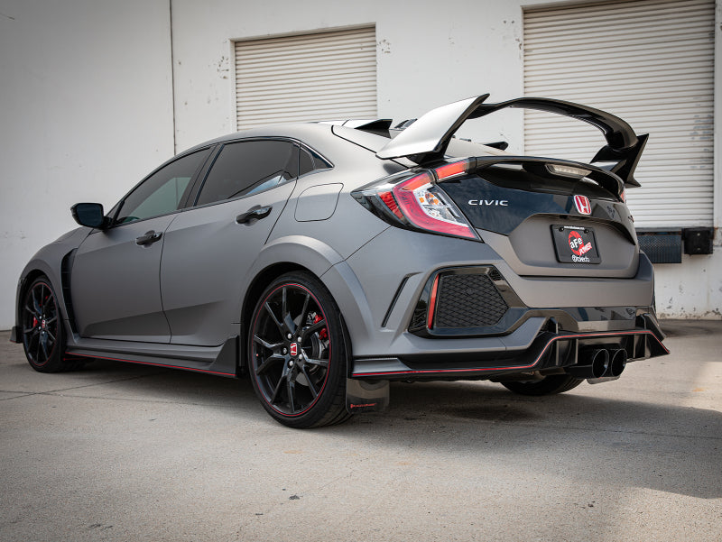 aFe Takeda 2.5in 304SS Axle-Back Exhaust System 17-19 Honda Civic Type R L4-2.0L (t) - Black Tip aFe