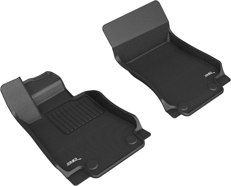 3D MAXpider 17-21 Alfa Romeo Giulia RWD / Giulia Quadrifoglio Kagu 1st Row Floormats - Black 3D MAXpider