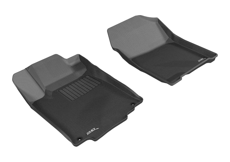 3D MAXpider 2012-2016 Honda CR-V Kagu 1st Row Floormat - Black - eliteracefab.com