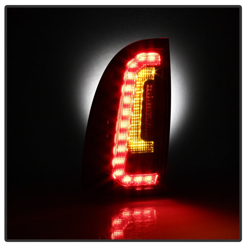 Spyder 05-15 Toyota Tacoma LED Tail Lights (Not Compatible w/OEM LEDS) - Black ALT-YD-TT05V2-LB-BK - eliteracefab.com