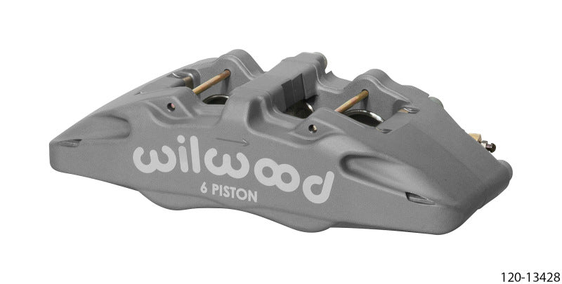 Wilwood Caliper-Forged Dynapro 6 5.25in Mount-Anodized-R/H 1.62/1.38in/1.38in Pistons .81in Disc Wilwood