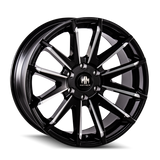 Mayhem 8109 Crossfire 20x9.5 / 6x139.7 BP / 10mm Offset / 106mm Hub Black w/ Milled Spokes Wheel