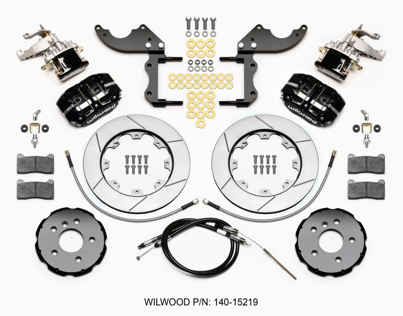 Wilwood Dynapro Radial4 / MC4 Rear Kit 12.19 2014-2015 Mini Cooper w/Lines & Cables Wilwood