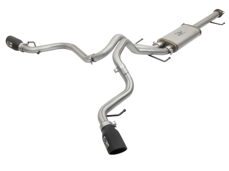 aFe MACH Force-Xp 3in - 2.5in SS Cat-Back Dual Exhaust w/Black Tips 07-14 Toyota FJ Cruiser 4.0L - eliteracefab.com