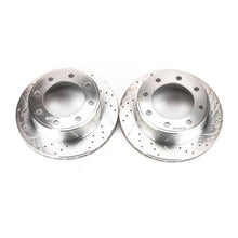 Load image into Gallery viewer, Power Stop 00-05 Ford Excursion Rear Evolution Drilled &amp; Slotted Rotors - Pair - eliteracefab.com