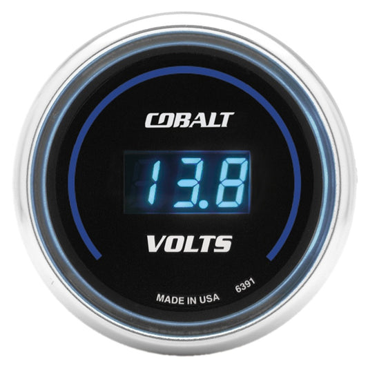 Autometer Cobalt 52mm Digital Voltmeter 8-19 Volts Gauge 6391