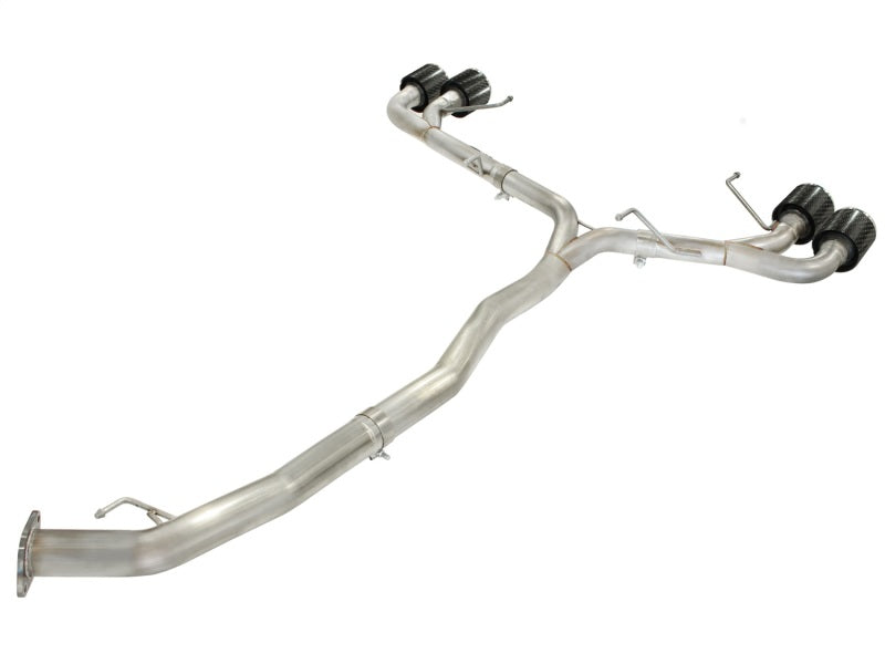 aFe Takeda 3in SS Exhaust Cat-Back 09-14 Nissan GTR V6 3.8L Carbon Fiber Tips aFe