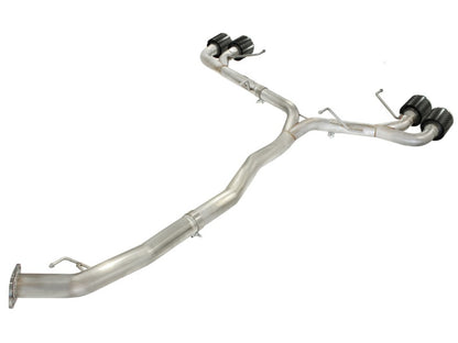 aFe Takeda 3in SS Exhaust Cat-Back 09-14 Nissan GTR V6 3.8L Carbon Fiber Tips aFe