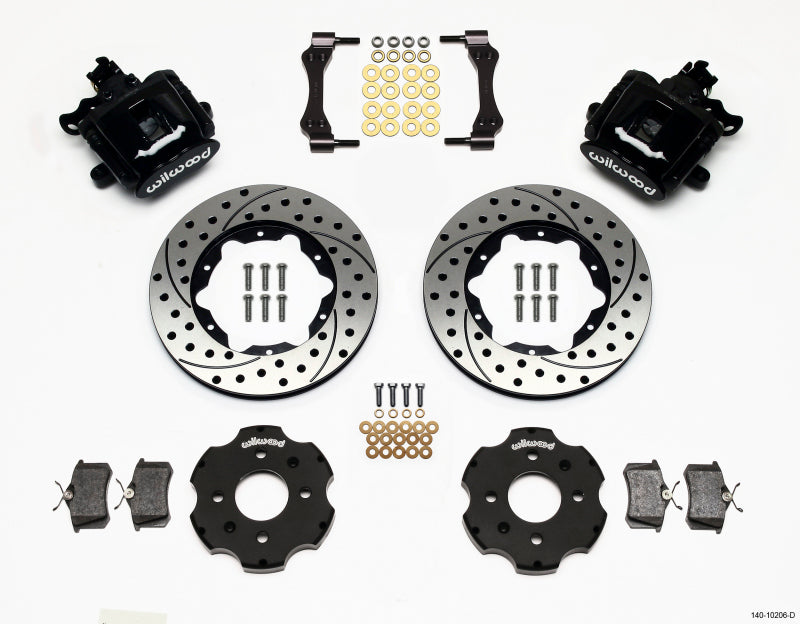 Wilwood Combination Parking Brake Rear Kit 11.00in Drilled Civic / Integra Disc 2.39 Hub Offset - eliteracefab.com